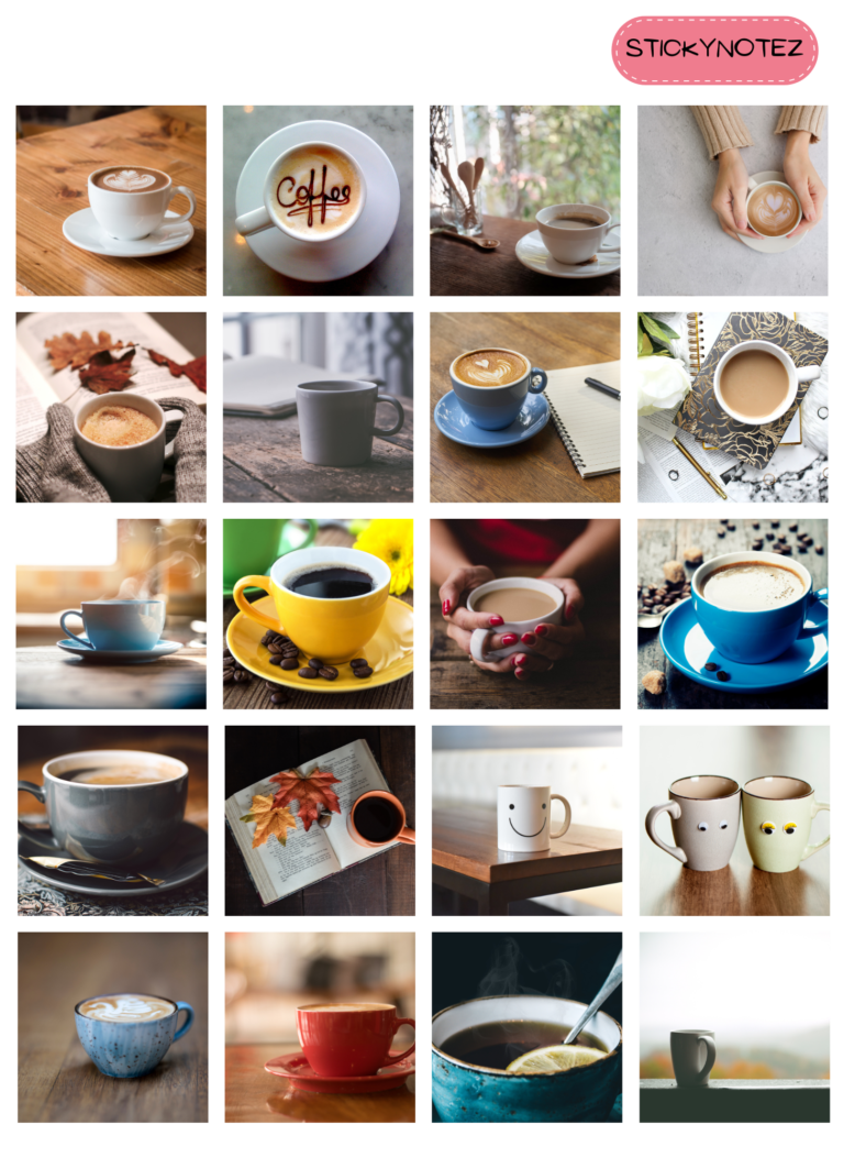 Coffee Mood Board Sunday Freebie