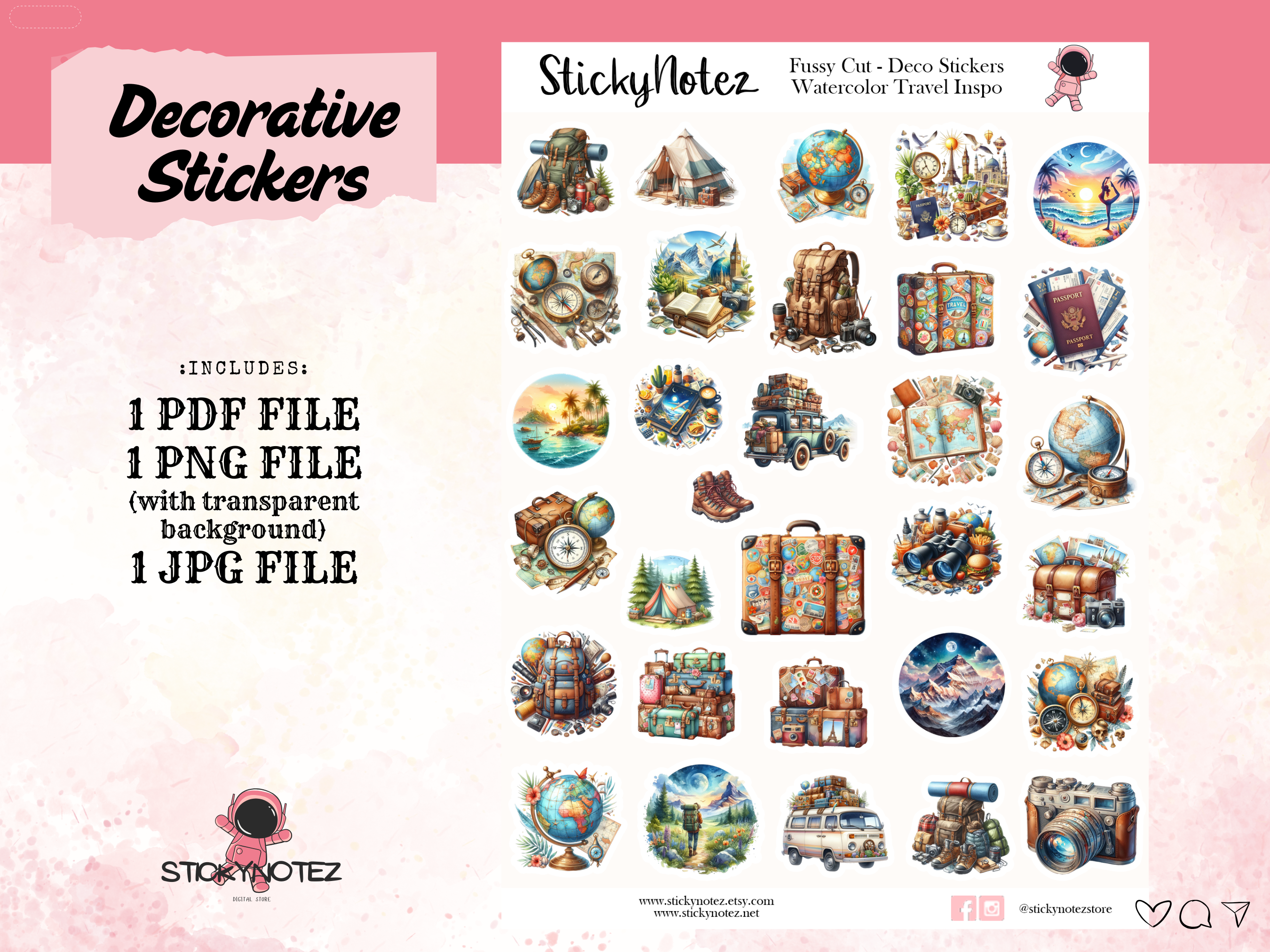 Watercolor Travel Inspo